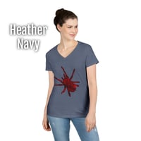 Image 11 of Rose Tarantula Women's V-Neck T-shirt