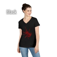 Image 12 of Rose Tarantula Women's V-Neck T-shirt