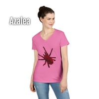 Image 14 of Rose Tarantula Women's V-Neck T-shirt