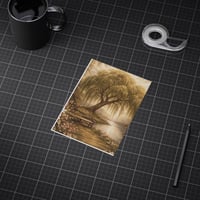 Image 2 of Serene Willow Lake Unframed Print — Tranquil Nature Wall Art