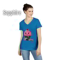 Image 6 of 'Too Sweet' Cupcake Women's V-Neck T-shirt 