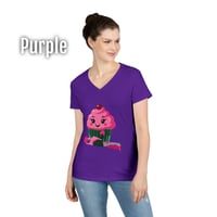 Image 8 of 'Too Sweet' Cupcake Women's V-Neck T-shirt 