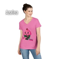 Image 12 of 'Too Sweet' Cupcake Women's V-Neck T-shirt 
