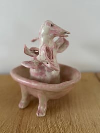 Image 7 of Clay: The Goose in a pink bathtub