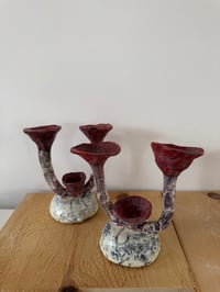 Image 3 of Clay:Candlelabra pair [sold as a pair]