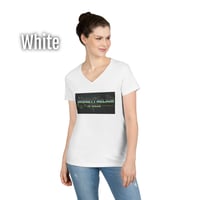Image 3 of Bridgett Nelson Horror Logo Women's V-Neck T-shirt