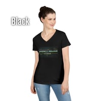 Image 1 of Bridgett Nelson Horror Logo Women's V-Neck T-shirt