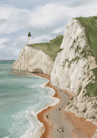 Image 1 of Beach at Durdle Door, A3