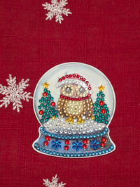 Owl 🦉 snowglobe magnet 