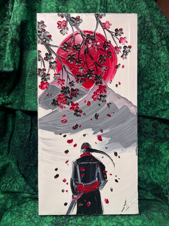 “In the Warrior’s Wake” - 8”x16” oil on canvas ready to ship TODAY!