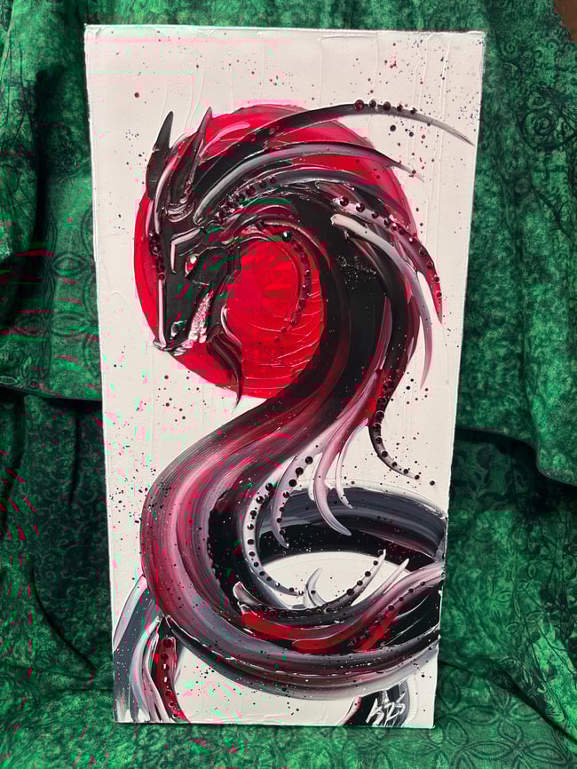 “Serpentine Spirit” - 8”x16” oil on canvas ready to ship TODAY!