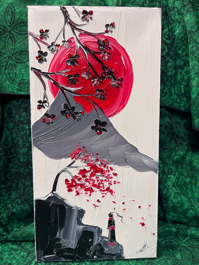 “The Beautiful and Rugged Journey” - 6”x12” oil on canvas, ready to ship TODAY!