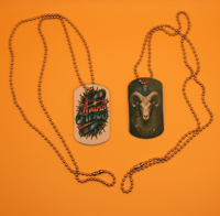 Image 3 of Zodiac Symbol Dog Tags Necklace- Page 1