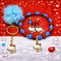 Image 2 of Christmas Hello Kitty jewelery sets