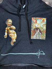 Image 3 of Medieval Cropped Hoodie-Small 2
