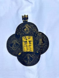 Image 4 of Medieval Cropped White Button Down- Small 4