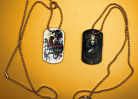 Image 3 of Zodiac Symbol Dog Tags Necklace- Page 2