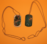 Image 1 of  Zodiac Symbol Dog Tags Necklace- Page 3