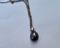 Image 2 of Sphalerite oval pendant sterling silver