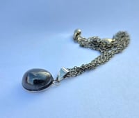 Image 3 of Sphalerite oval pendant sterling silver