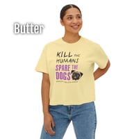 Image 3 of Spare the Dogs (Pug) Women's Boxy Tee