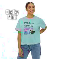 Image 1 of Spare the Dogs (Pug) Women's Boxy Tee