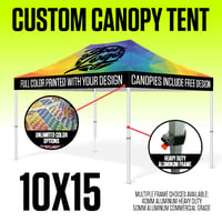 Image 1 of 10X15 CUSTOM CANOPY