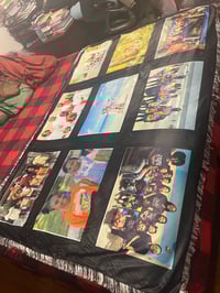 Image 2 of Custom Photo Panel Throw Blanket (40” x 60”)