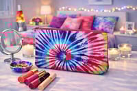 Image 1 of Cosmic Candy Tie-Dye Cosmetic Pouch