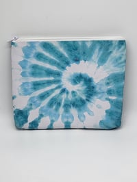 Image 3 of Seafoam Dreams Tie-Dye Cosmetic Pouch