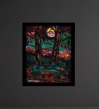 Image 2 of 'Ancience' - Acrylic on Canvas Panel, 8x10 Framed