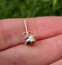Image 4 of Mens Stud Earring with Kyanite Gemstone ( custom order for customer I) 
