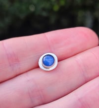 Image 2 of Mens Stud Earring with Kyanite Gemstone ( custom order for customer I) 
