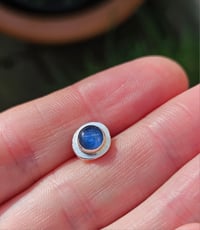 Image 5 of Mens Stud Earring with Kyanite Gemstone ( custom order for customer I) 
