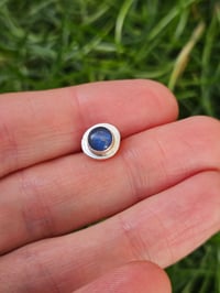Image 7 of Mens Stud Earring with Kyanite Gemstone ( custom order for customer I) 