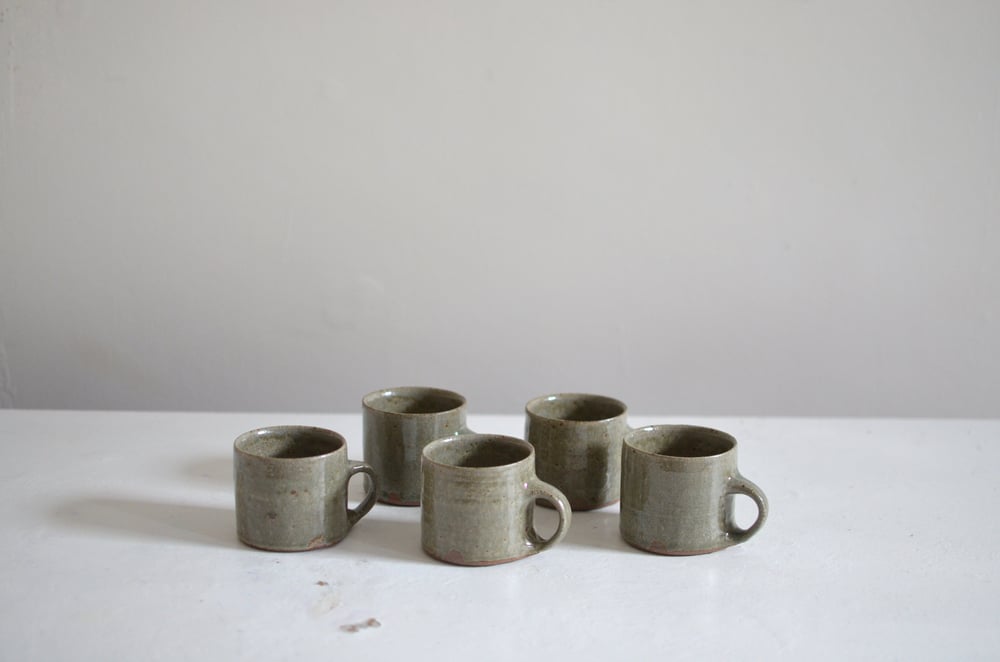 Image of Ash glazed mugs