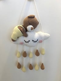 Image 1 of Dreamy Bear on Cloud Wall Hanging