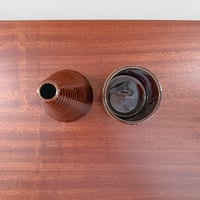 Image 2 of Gustavsberg Domino Small Brown Vases