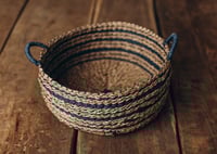 Image 1 of Basket with Blue Elements