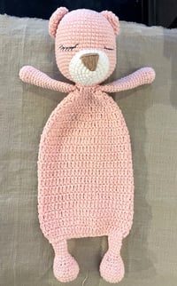 Image 1 of Sleepy Light Pink Bear Comfort Doll – 31 cm
