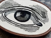 Image 3 of Illustrated Eye Embroidery Hoop 5½ x 4" 