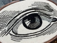 Image 4 of Illustrated Eye Embroidery Hoop 5½ x 4" 