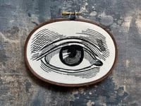 Image 2 of Illustrated Eye Embroidery Hoop 5½ x 4" 