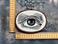 Image 5 of Illustrated Eye Embroidery Hoop 5½ x 4" 