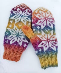 Image 1 of Scandinavian mittens - Yellow - Ready to ship