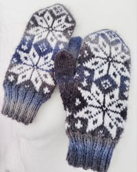 Image 1 of Scandinavian mittens - Blue - Ready to ship