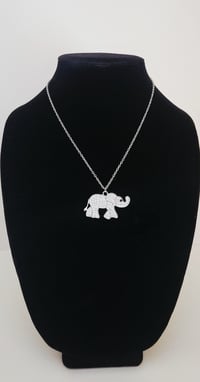 Image 1 of Elephant Bling Necklace Set (Gold & Silver) 