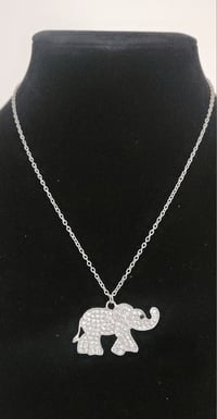 Image 4 of Elephant Bling Necklace Set (Gold & Silver) 