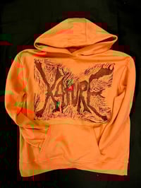 Orange hoodie - L