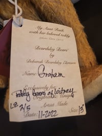 Image 4 of Deborah Beardsley Artist Bear 28cm "Graham"